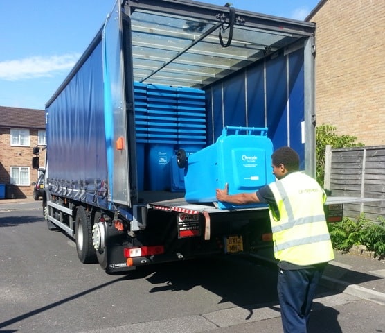 CK Services is replacing around 600 wheeled bins per day on behalf of Poole council